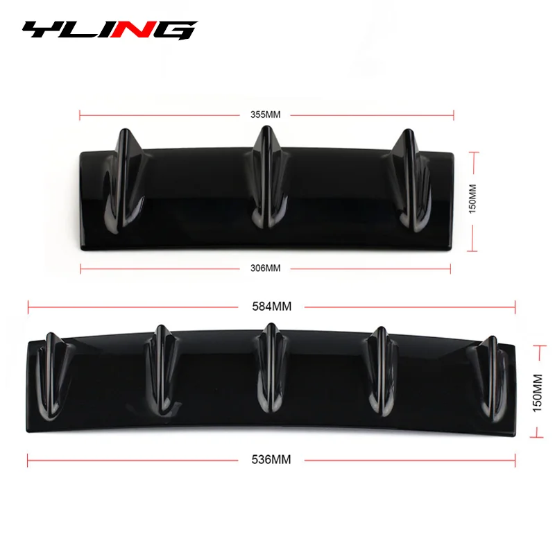 Car Rear Bumper Spoiler Diffuser Protector For Goft 5 6 7 Gti Mk7 BMW E39 G20 Passat B7 Peugeot 308 Opel Insignia Suzuki Swift