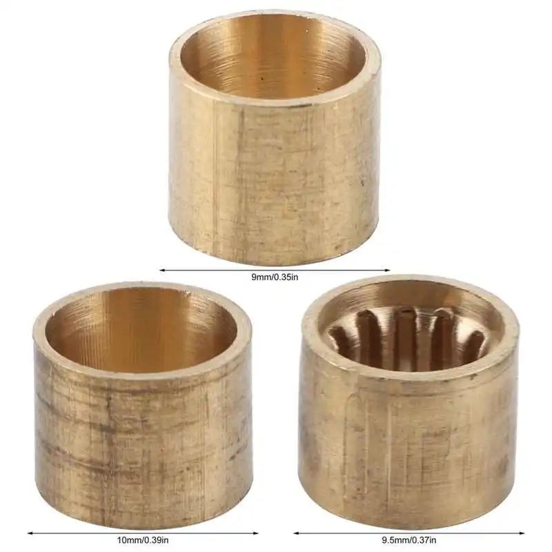 10pcs Billiards Brass Tip Snooker Pool Ferrules Tip Pool Ferrules Repair Tool Billiards Accessories 9mm 9.5mm 10mm