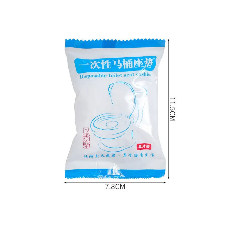 Toilet 5/10pcs Mat Disposable Non-woven Toilet Paper Waterproof Automatic Hotel Toilet Cover Boutique Maternity Toilet Mat smile