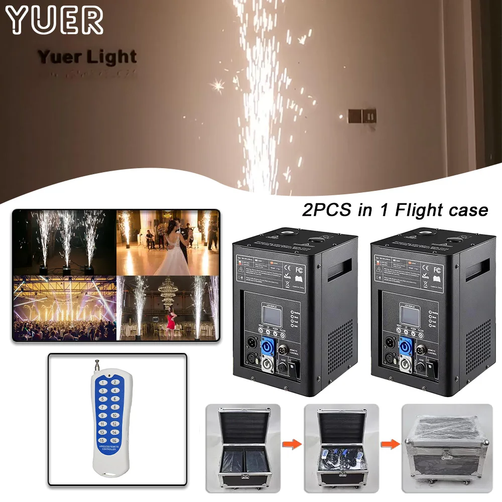 2PCS/Lot 600W Electronic Spark Machine Stage Special Effect Lighting For DJ Disco Party Wedding Show Events Concert DMX Remote