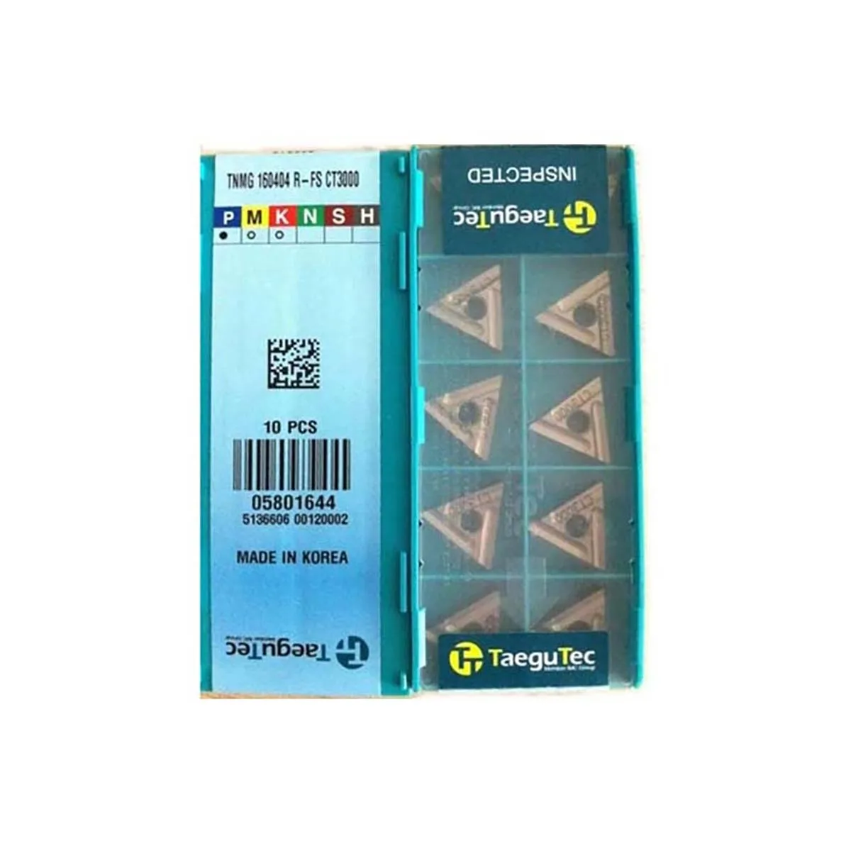 TaeguTec 100% Original TNMG TNMG16 TNMG160404R VF TNMG160404R FS TNMG160404 MT CT3000 Medium Carbide Turning Inserts