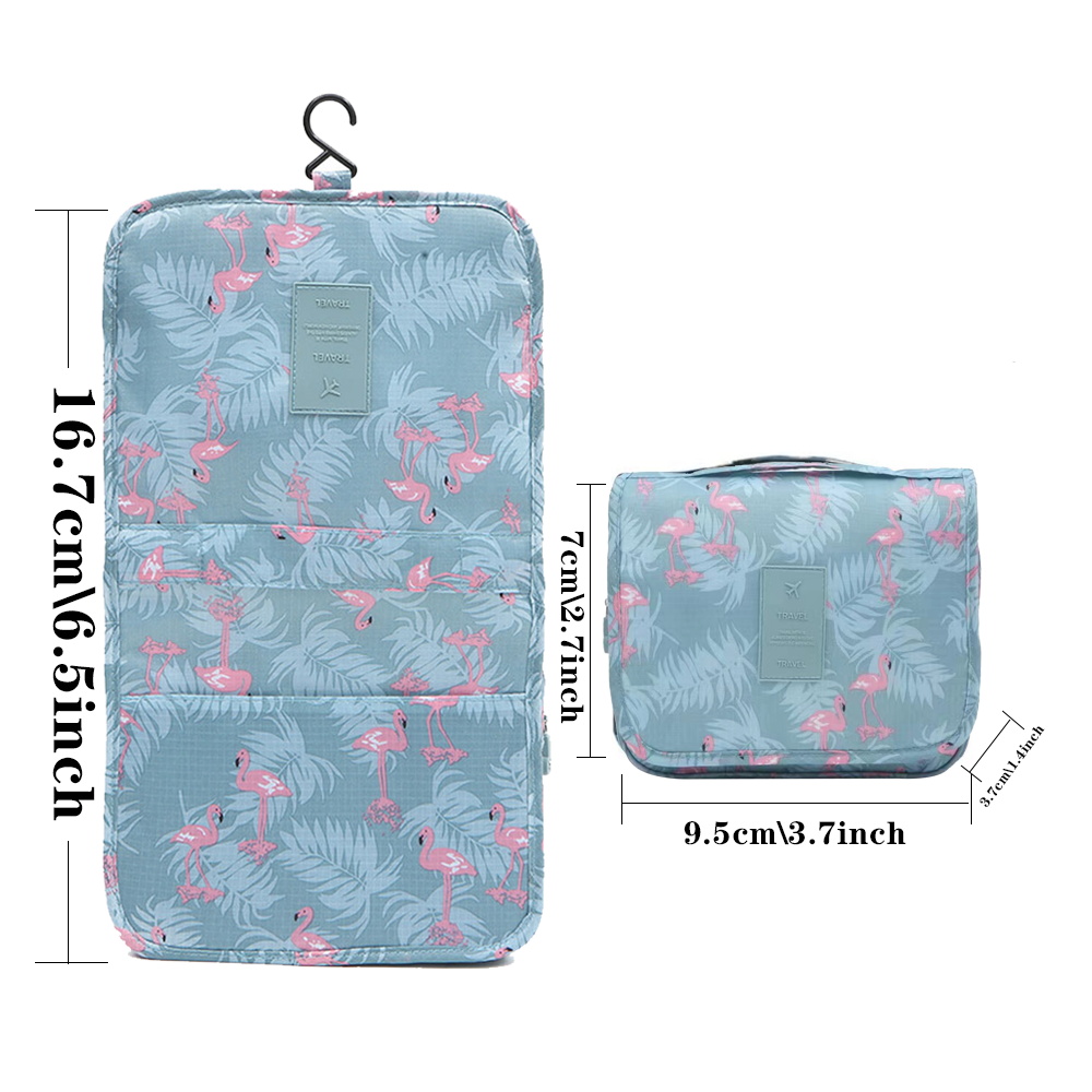 Hook Girl Bathroom Waterproof Toiletry Bag Men Travel Wash Daily Necessities Organizer Women Make Up Case Storage Cosmetic Bags smile