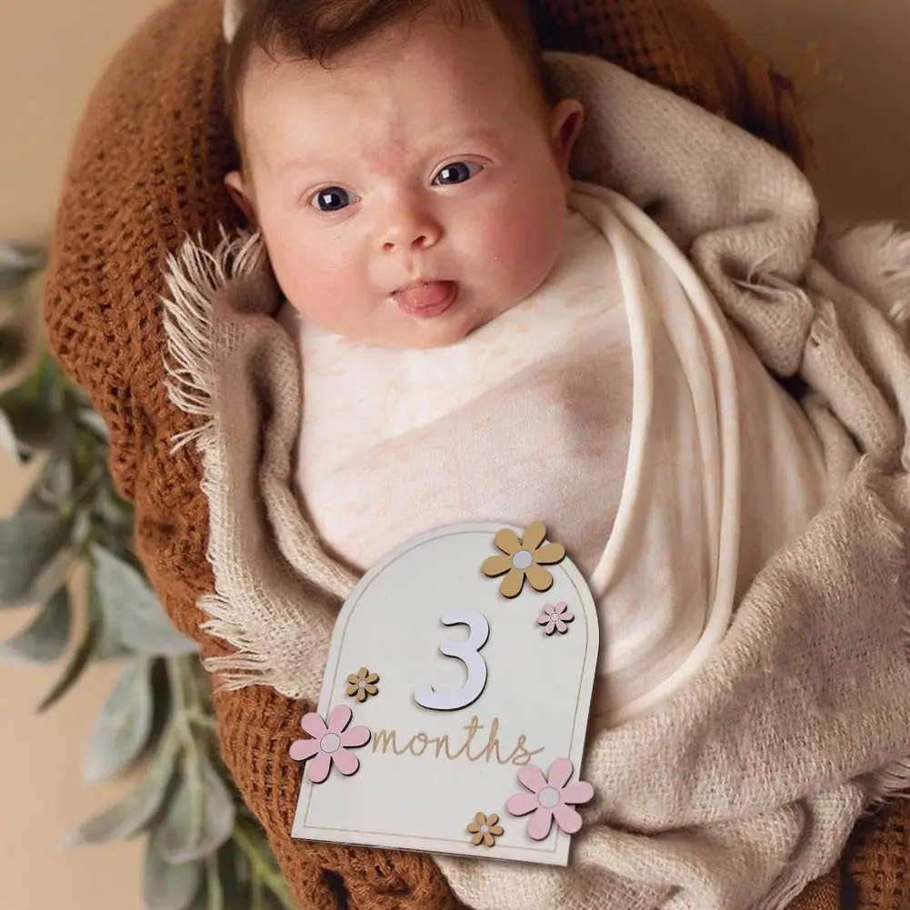 Baby Monthly Milestone Cards Wooden Baby Milestone Cards Capture Celebrate Every Precious Moment of Baby's Growth with Fine