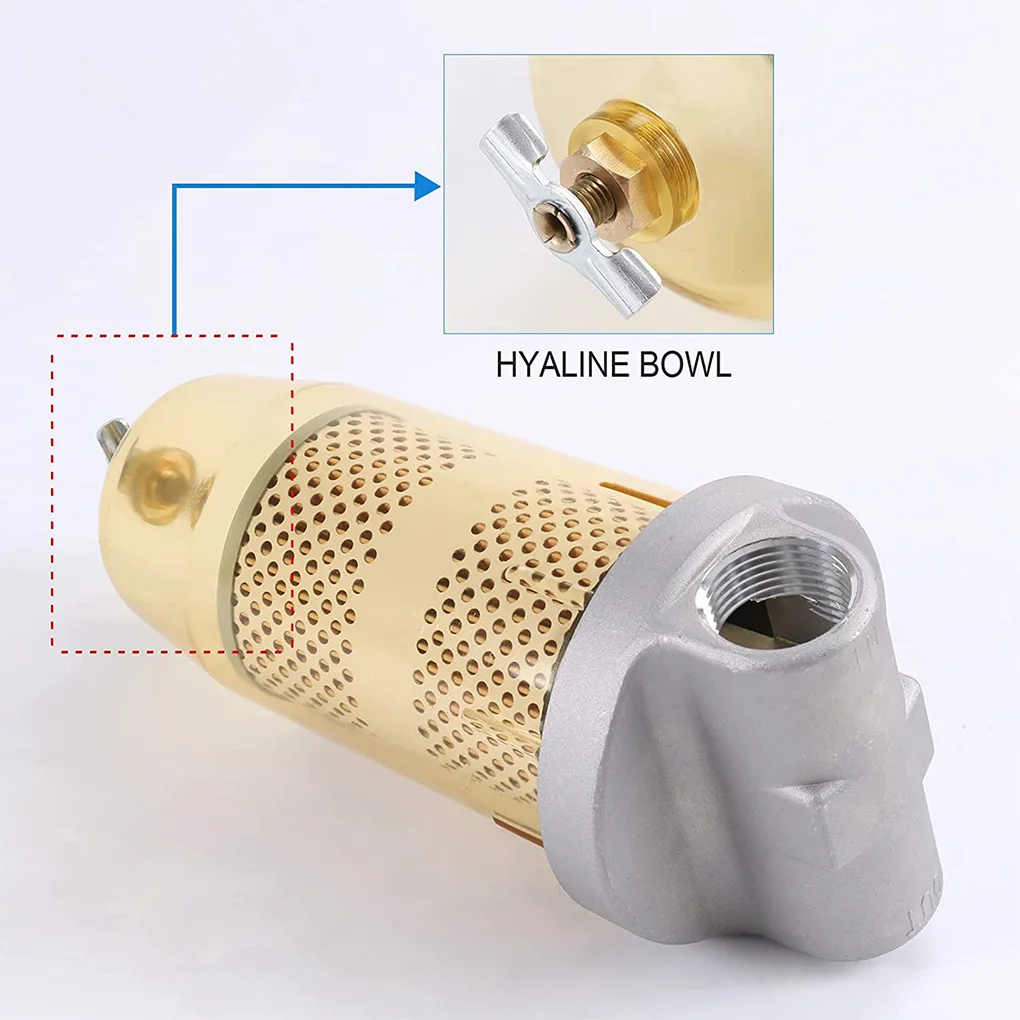 B10-AL Fuel Tank Filter Fuel Water Separator Assembly with PF10 Element Professional Filters for Easy Installment