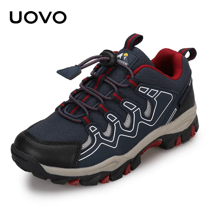 UOVO 2025 2024 New Arrival Boys Sneakers Kids Breathable Children Hiking new Shoes Spring And Autumn Outdoor Footwear Eur #27-39
