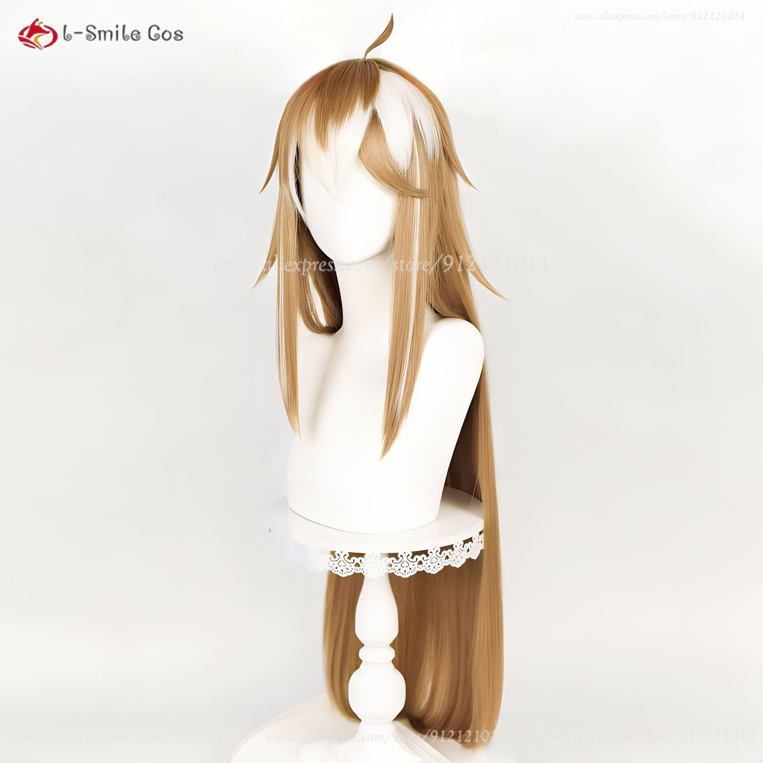 2025 Game Miss Hina Cosplay Wig Women Gorou Anime new Wigs 100cm Brown White Straight Heat Resistant Wigs Cosplay Props