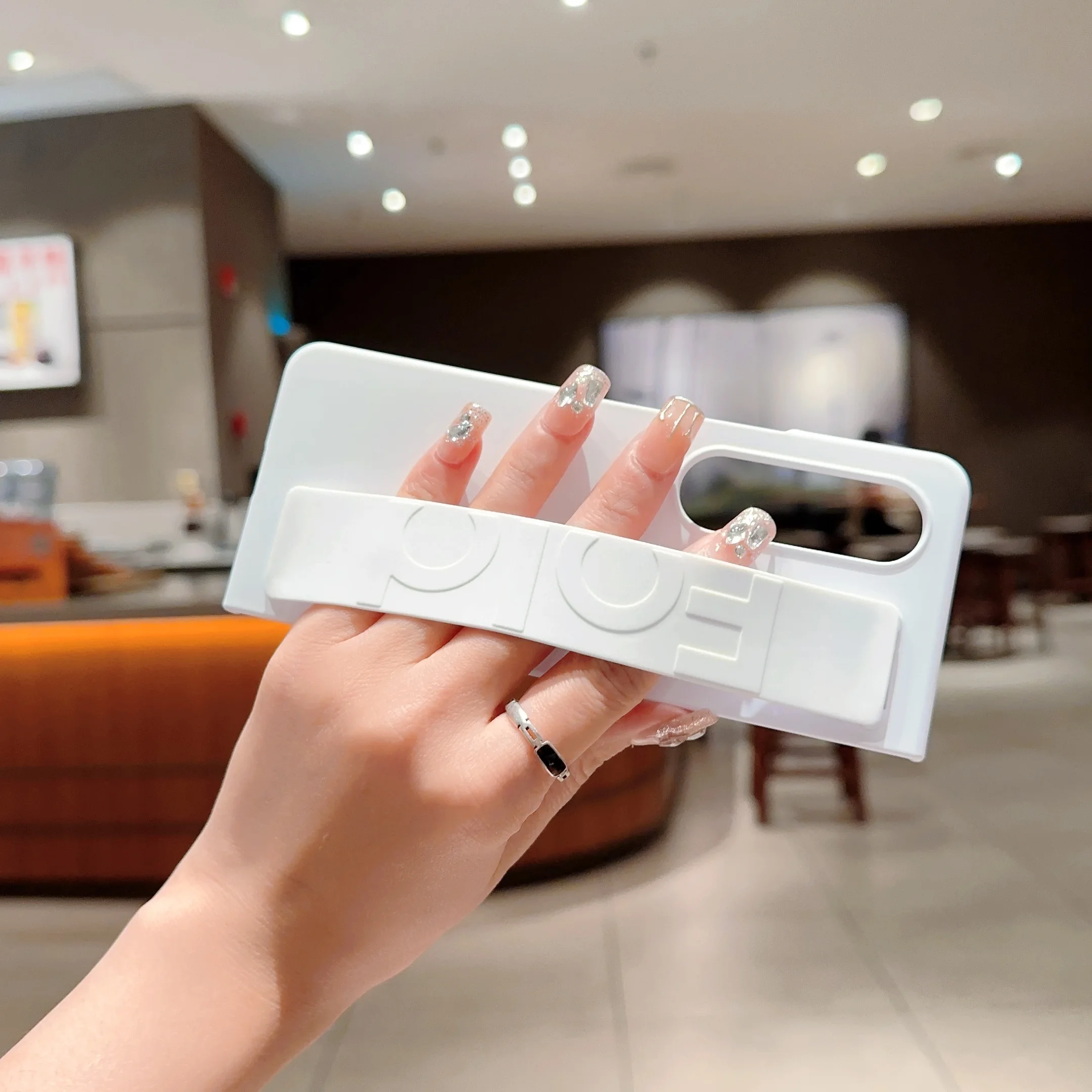 Phone Case Wriband Silicone For Samsung Galaxy ddmysmile Z Fold 5 4 3 Shell 2 In 1 Combo Hard PC Shockproof Cover Smile