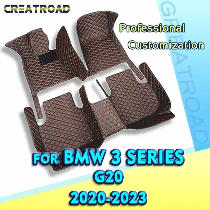 Mats For Floor Car 3 Series G20 316i 318i 320i 325i 328i 330i 335i 2020 2021 2022 2023 Auto Foot Pads Interior Accessories smile