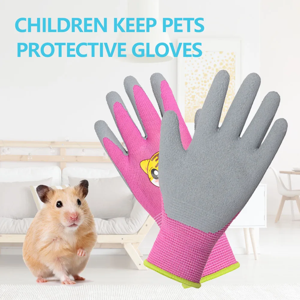 Work Gloves for Kids Kids Gardening Gloves for Children Aged 2-13 Years Foam Rubber Coating Work Gloves Gardening for Girls Boys