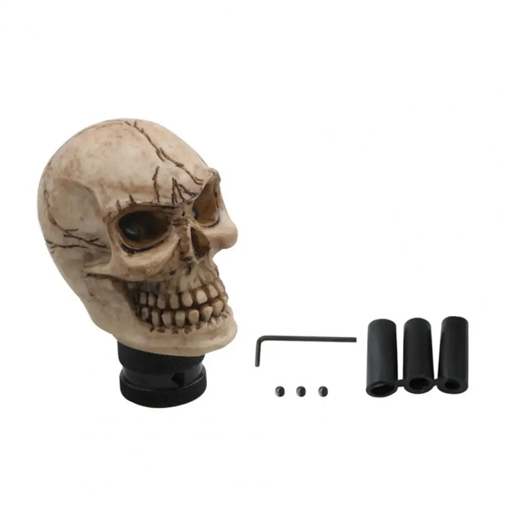 Knob Shift Skull Gear Universal Manual Shifter Lever Handle Skull Head Buck Teeth Pomo Marchas Car Gear Stick Car ddmysmile Accessories Smile