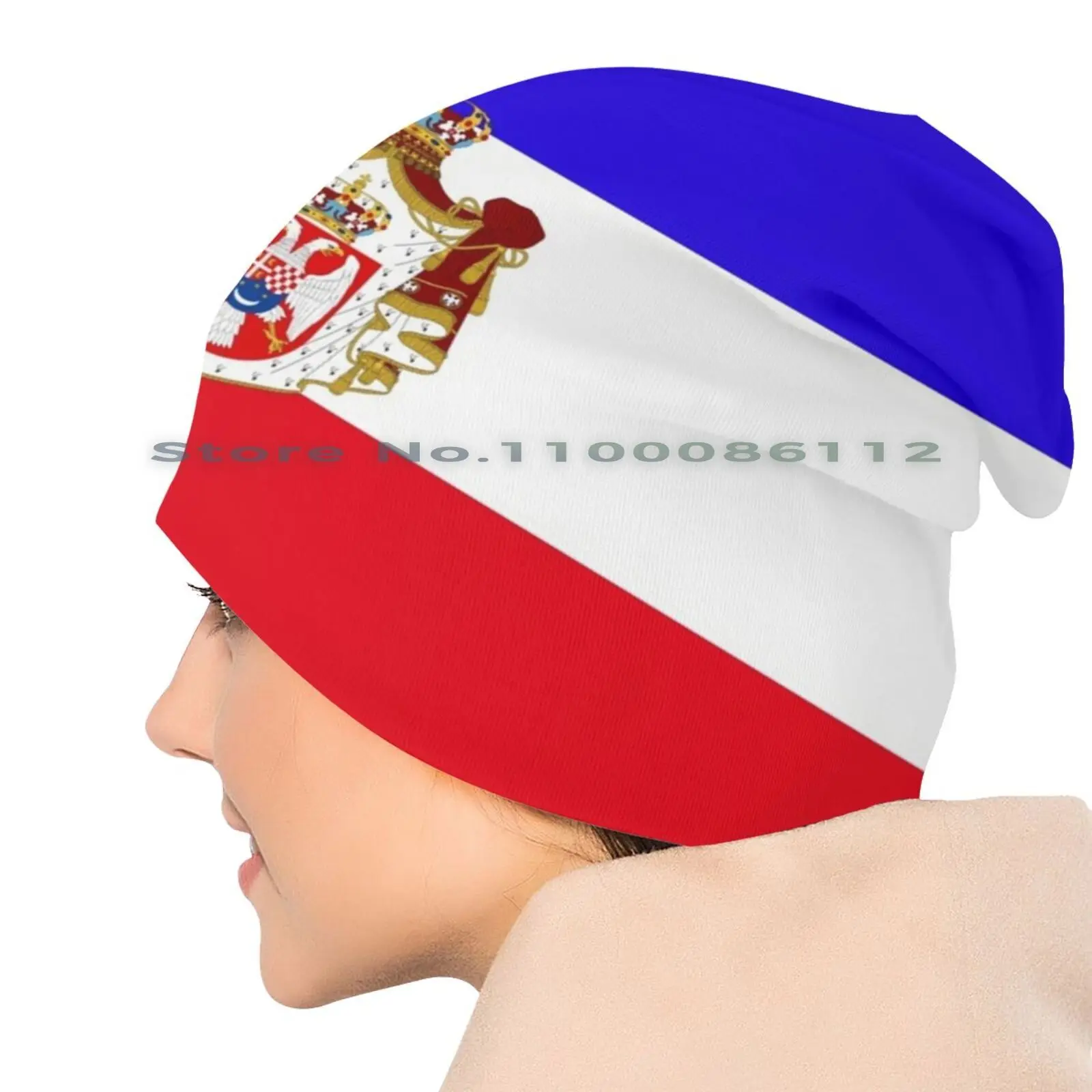 Black Yugoslavia Coat Of Arms Flag Beanies Knit Hat Yugoslavia Flags Historical Serbia Croatia Slovenia Montenegro North