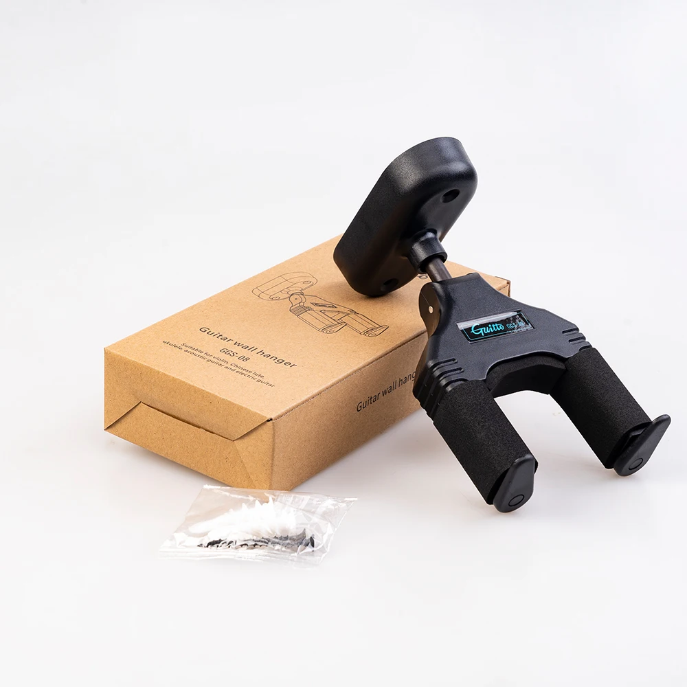 Guitar GUITTO Holder Ggs-08 Wall Mount Hook Guitar ddmysmile Bass Mandolin Ukulele Violin Banjo Stand Wall Mount Stringed Instrument Parts Smile