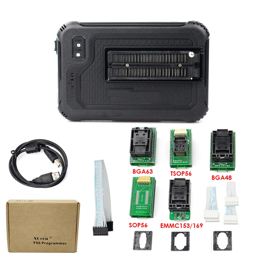100% XGecu T56 Programmer 56 Pin Drivers ISP Support 37100+ ICs for PIC/NAND Flash/EMMC TSOP48 / TSOP56/ BGA 48/63/64/153/169