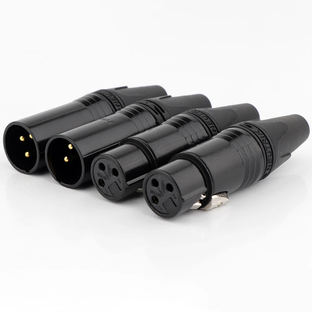 NEUTRIK 3 Pin XLR Connector Adapter NC3MXX NC3FXX 3Pin XLR Male/Female Connector XLR DIY Plug