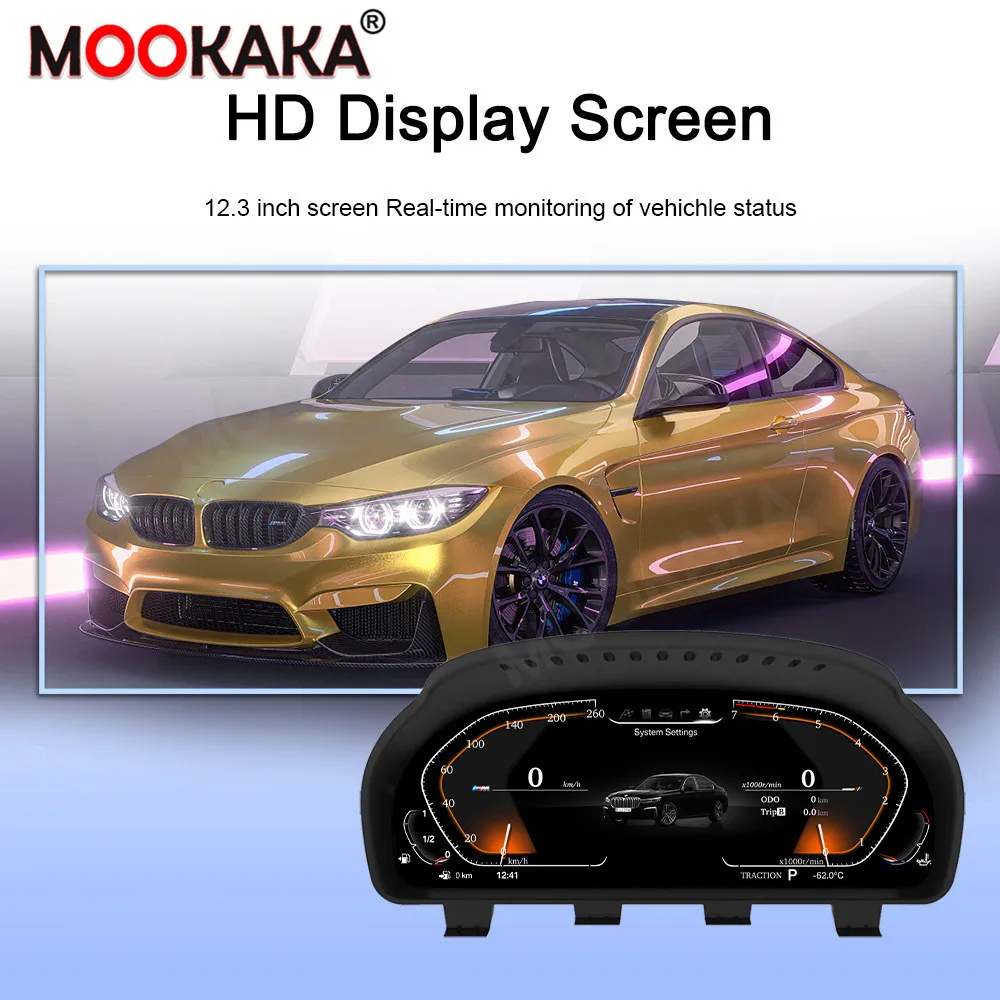 Car LCD Dashboard Player For BMW 5 5GT F07 F10 F11 2009-2016 LCD Instrument Panel Modified and Upgraded Digital Cluster