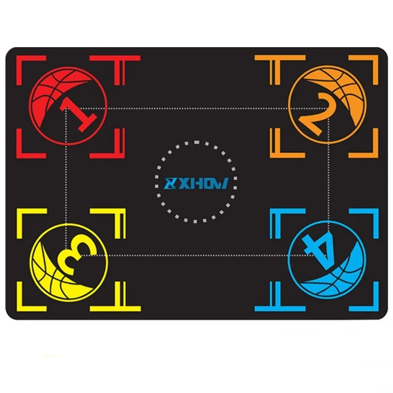 Children Basketball Training Mat Rubber Anti-slip Noise Absorbing Indoor Footwork Training Rug Kids Aid Sports Accessory