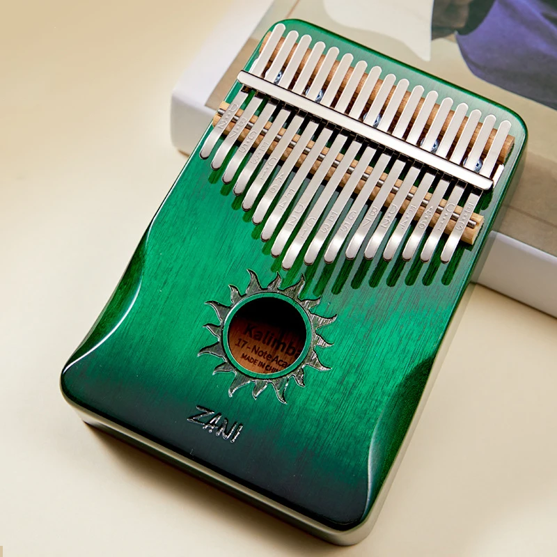 Kalimba 17 Wood Acacia 21 Key C Tone Finger Piano with Accessories Beginner Calimba Thumb Piano Keyboard Musical Instrument Gift smile