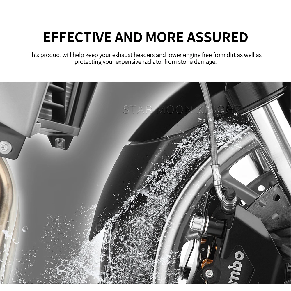 Front Mudguard Motorcycle Fender Extender For Aprilia Caponord 1200 Rally 2015 2016 2017 Accessories Splash Guard ddmysmile Extension Smile