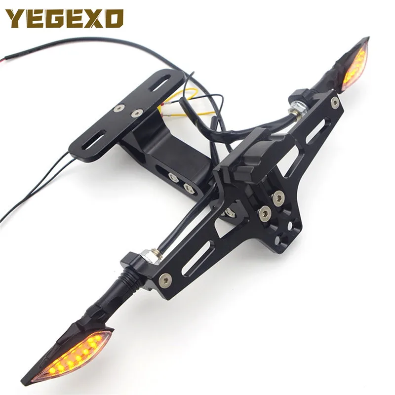 Motorcycle License Turn Signal Blinker Accessories For Honda bros 160 cb 900 hornet vlx dominator nx650 cb500f sh 125