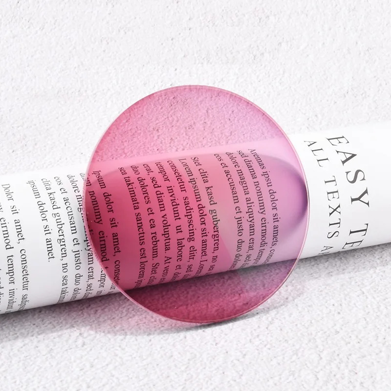 1.56 Index Pochromic Lens Change from Pink to Blue Purple to Orange Yellow Brown Green Color Transition Eyeglass Lenses 240514