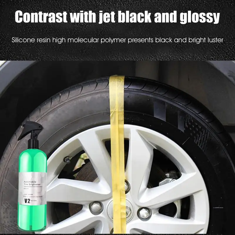 Tire Shine Coating Spray Auto Care Car Detailing Moisturize Applicator Car Wheel Black Detailing Chemistry Filler Rust Removal