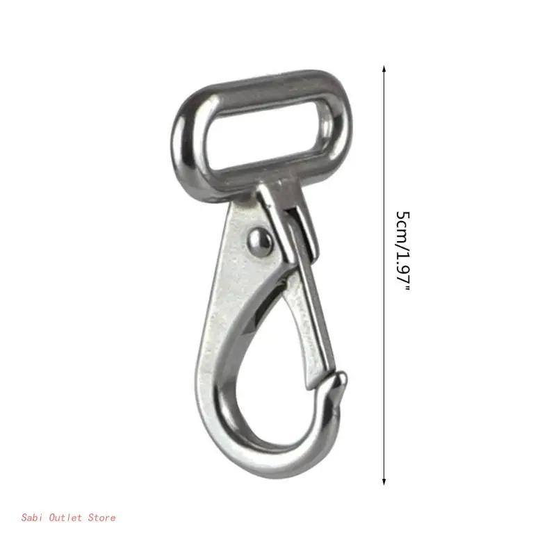 Lobster Swivel D Rings Clasp Keychain Alloy Metal Clasps Hooks Handbag smile