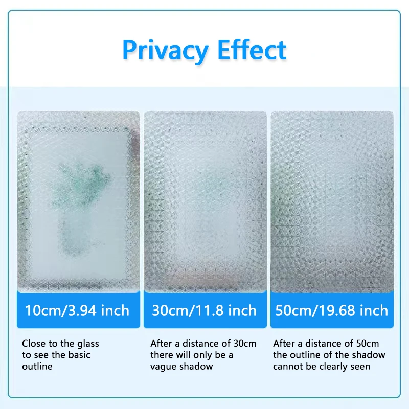 Film Privacy 3D Window Decorative Window Vinyl Static Cling Window Sticker Non-Adhesive Stained Removable Glass Window Decals smile