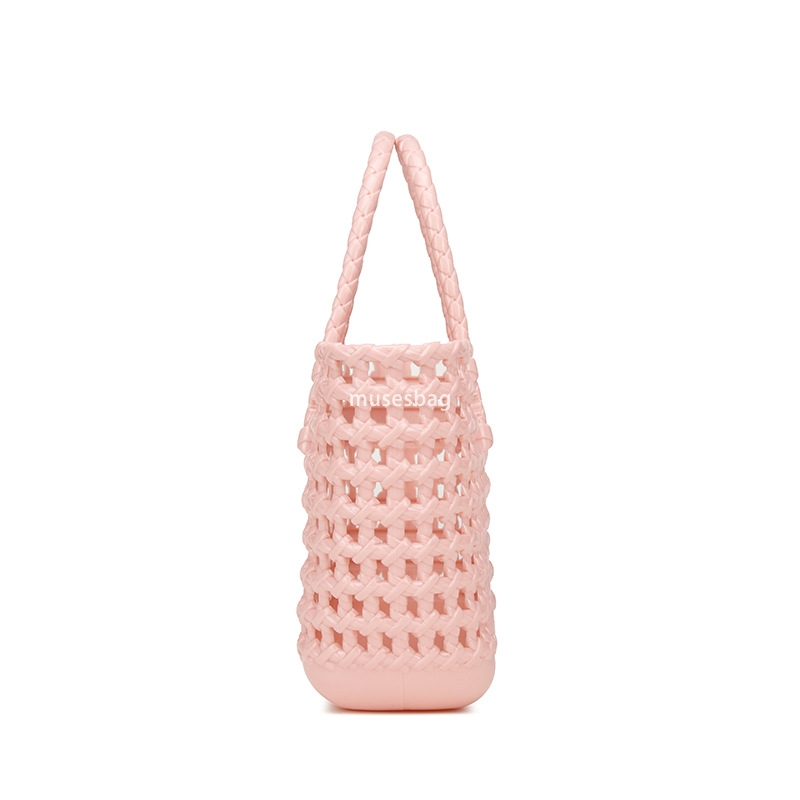 Designer bag, jelly bag, fashionable and versatile woven vegetable basket, summer women's handbag, large capacity handbag beach bag