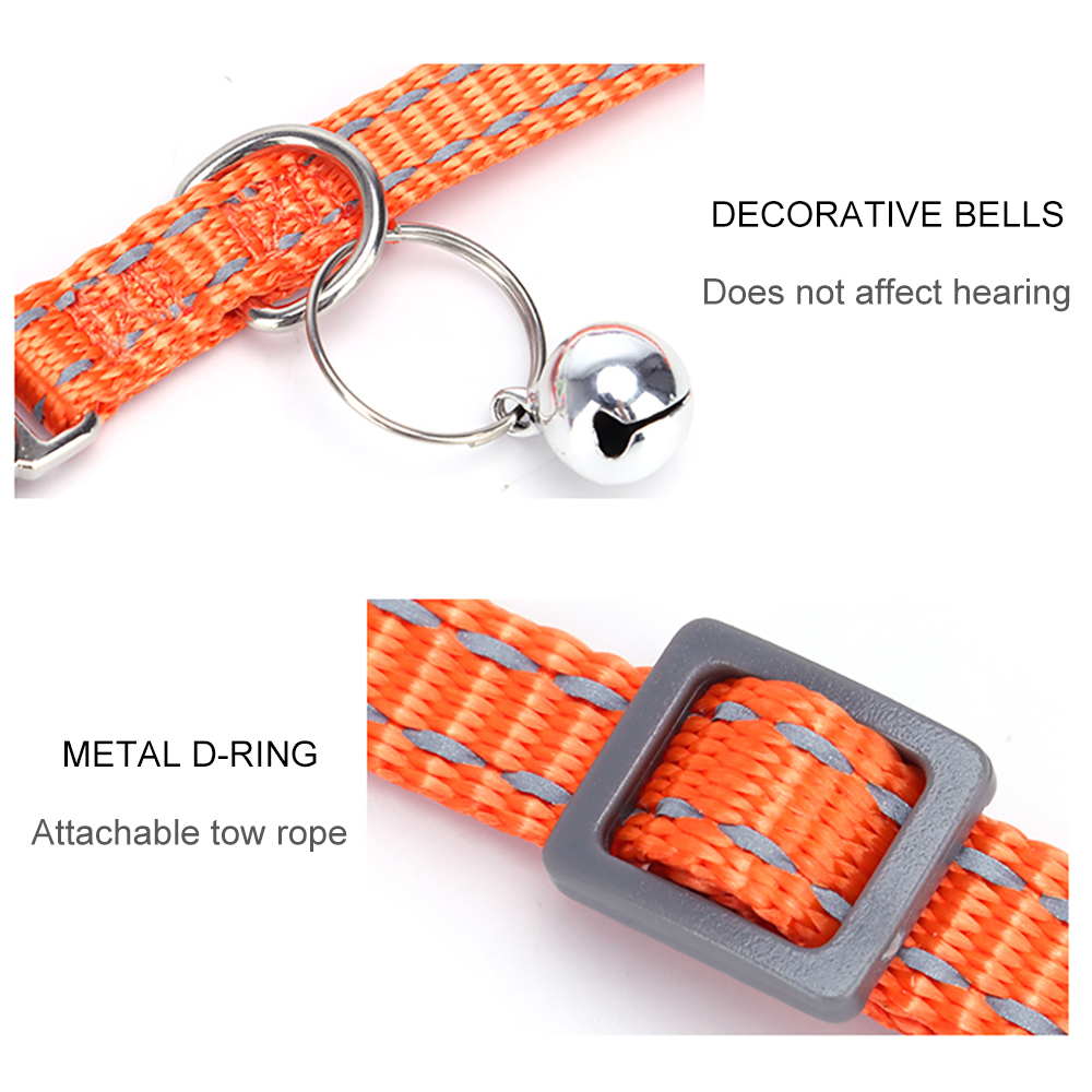 Custom Dog Collars Personalized Nylon Puppy Collars Free Engraving Nameplate ID Tags Dog Accessories Cat Collars Kitten Collar