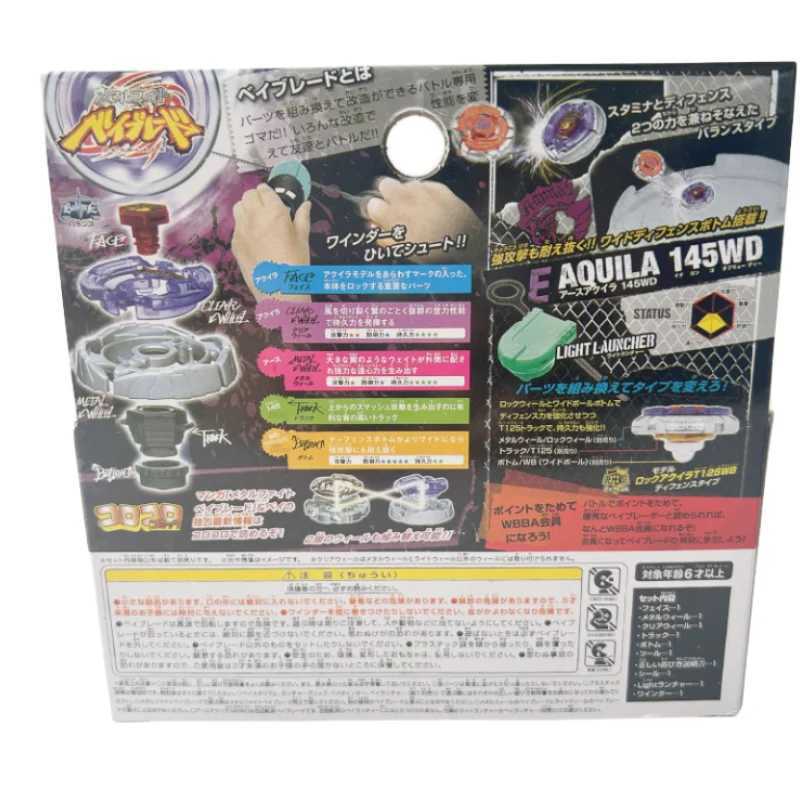 4D Beyblades Takara Tomy Beyblade Metal Battle Fusion Top BB47 AQUILA 145WD Wheel with Light Launcher