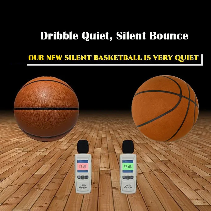 Silent Basketball Size 7 29.5 Dribbling Indoor Grooved Airless Foam Basketball Quiet Dribbling Indoor Training Silent Ball 240527