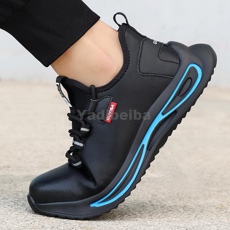 Waterproof Sneakers Steel Toe Men Indestructible Safety Work Boots Anti-puncture Industrial Shoes 86a6