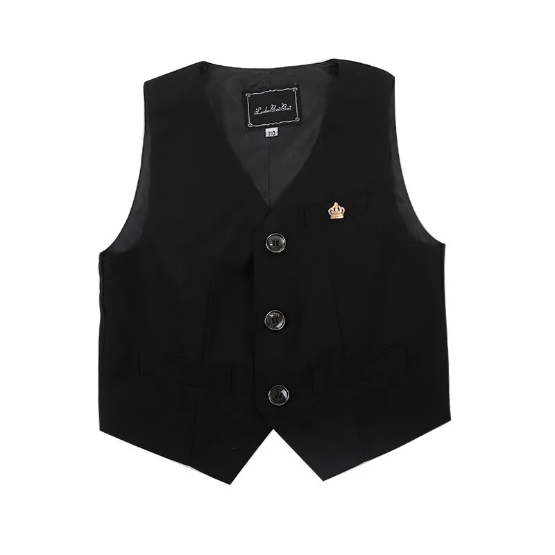 Vest For Boy Gentleman Kids Violin Dance Show Waistcoat Child 2025 Performence Tuxedo Vest Children 1Year Birthday new Party Wedding Wear