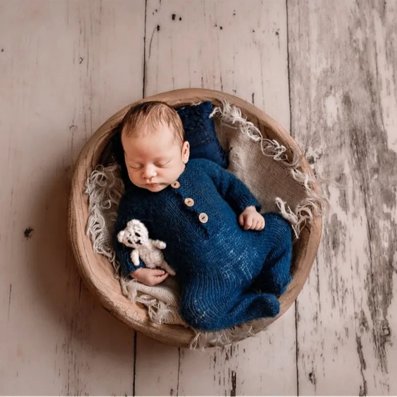 Mohair Footed Angola 2023 Romper For Newborn ddmysmile Photography Props,Baby Handmade Outfits Photo Props Smile