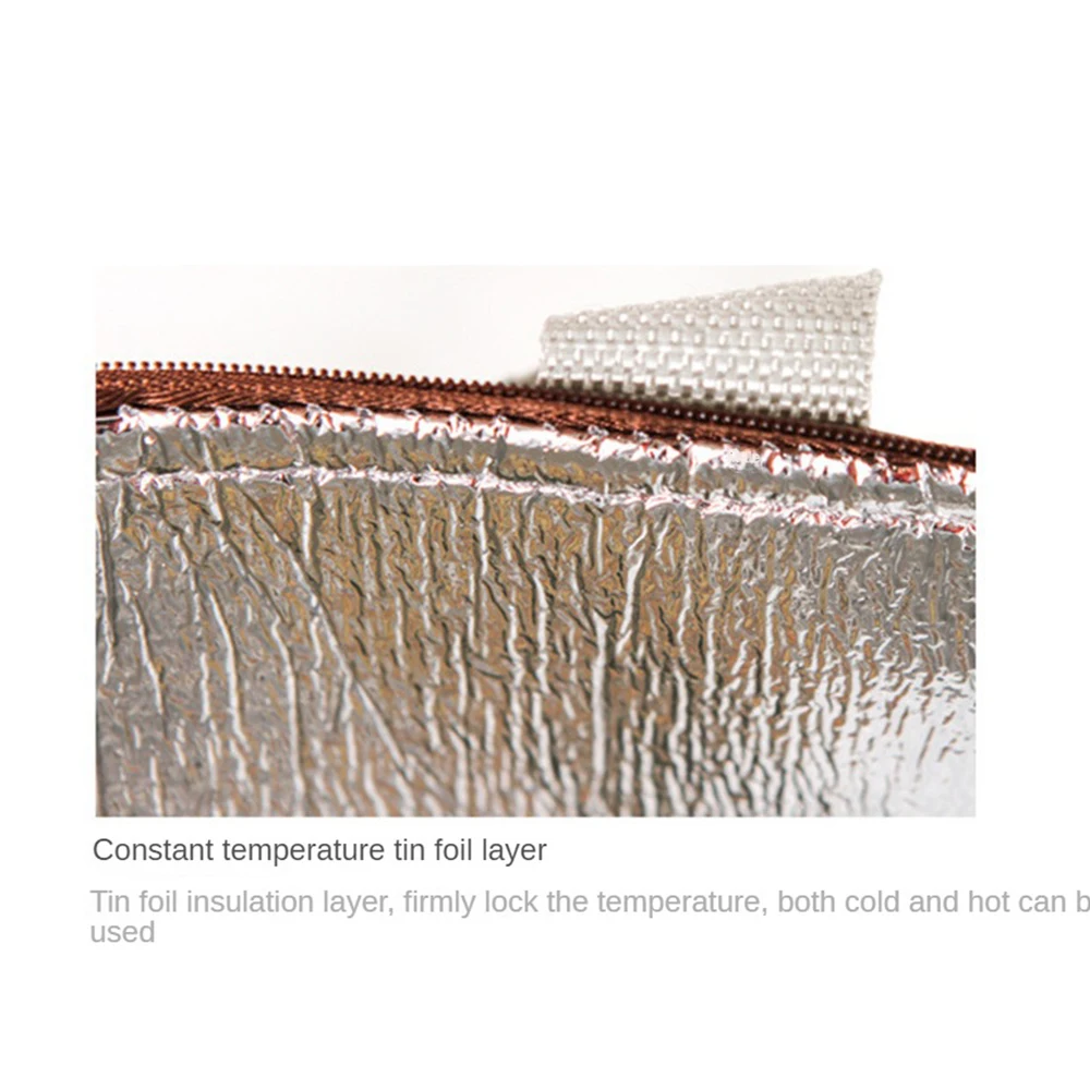 Storage Bags Food Insulated Portable Picnic Handbag Large ddmysmile Capacity Thermal Bag Waterproof Oxford Lunch Bags Kitchen Accessories Smile