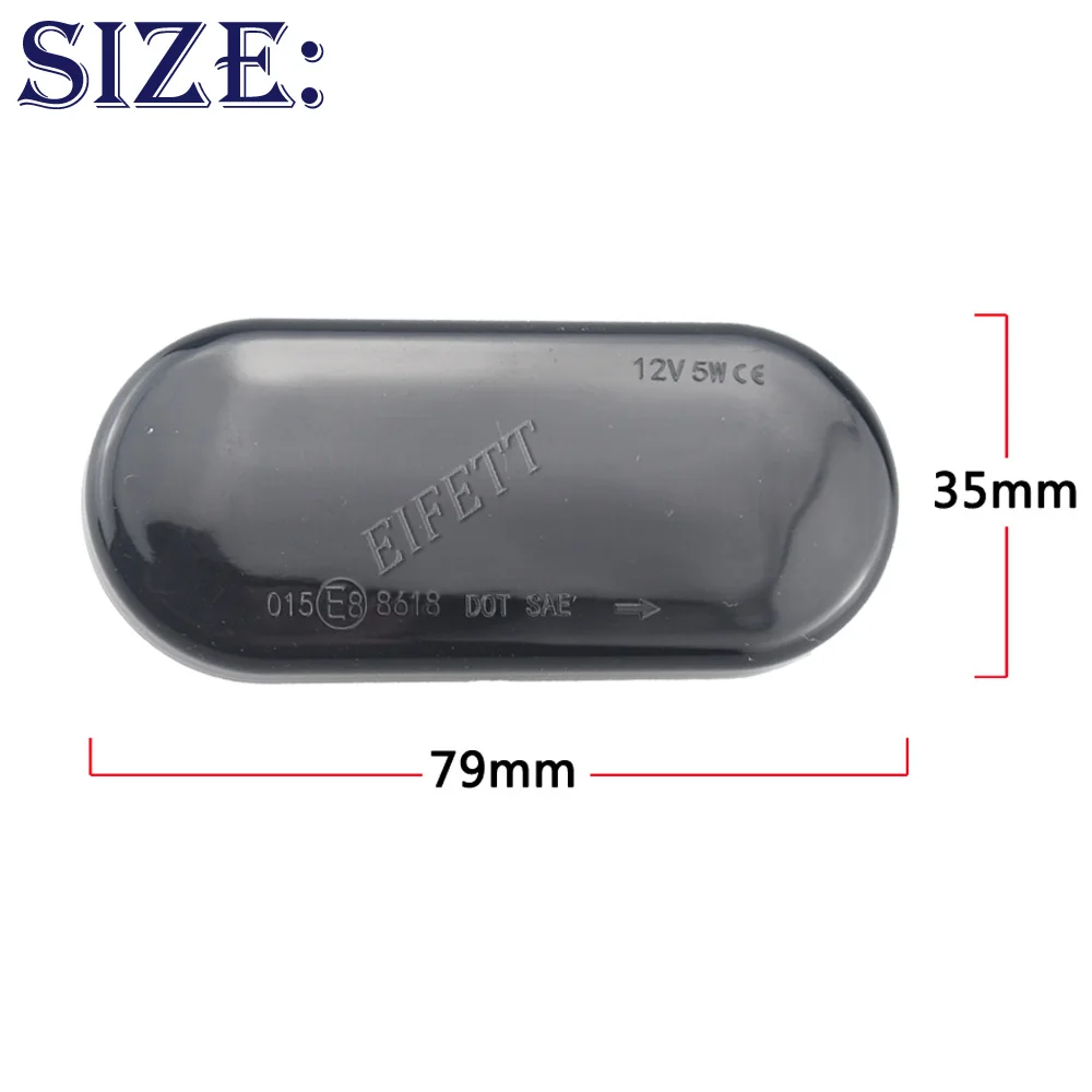 2pcs LED Car Dynamic Fender Side Marker Turn Signal Light For VW Volkswagen Bora Golf 3 4 Passat B5 Polo 6N 6N2 9N Sharan Galaxy