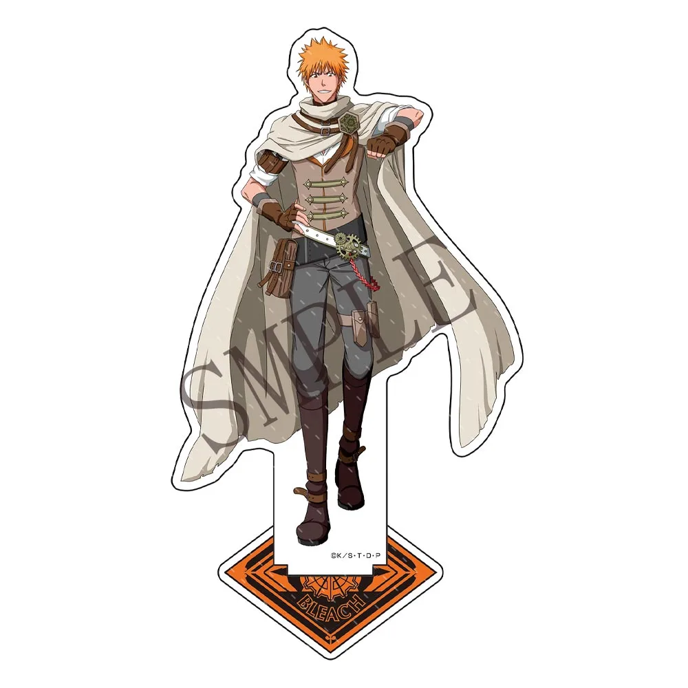 Kuchiki Anime Byakuya BLEACH Ulquiorra cifer Kurosaki Ichigo Figure Standing Doll Acrylic Stand Model Plate Cosplay Toy Gift smile