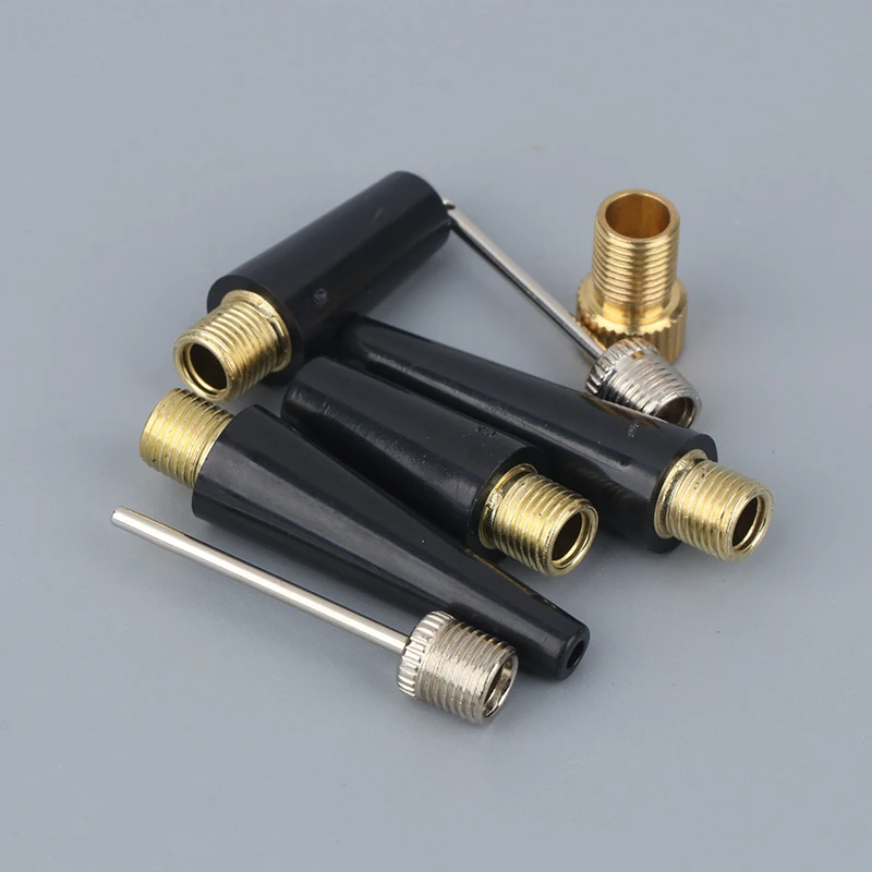 2set Ball Needle Nozzle Adapter Kit Inflatable Air Valve Ball Pump Needle For Football Basketball Soccer Bike Tire