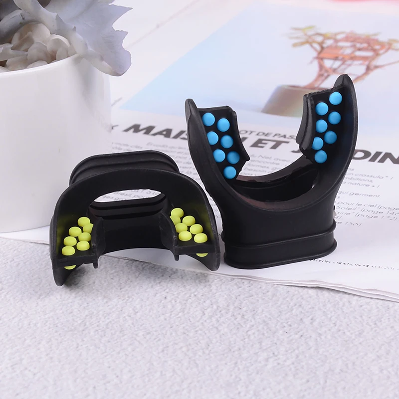 New Practical Diving Silicone 2 Colors Tab Replacement Regulator Snorkel Fit Mouth Piece