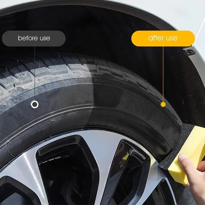Tire Shine Coating Spray Auto Care Car Detailing Moisturize Applicator Car Wheel Black Detailing Chemistry Filler Rust Removal