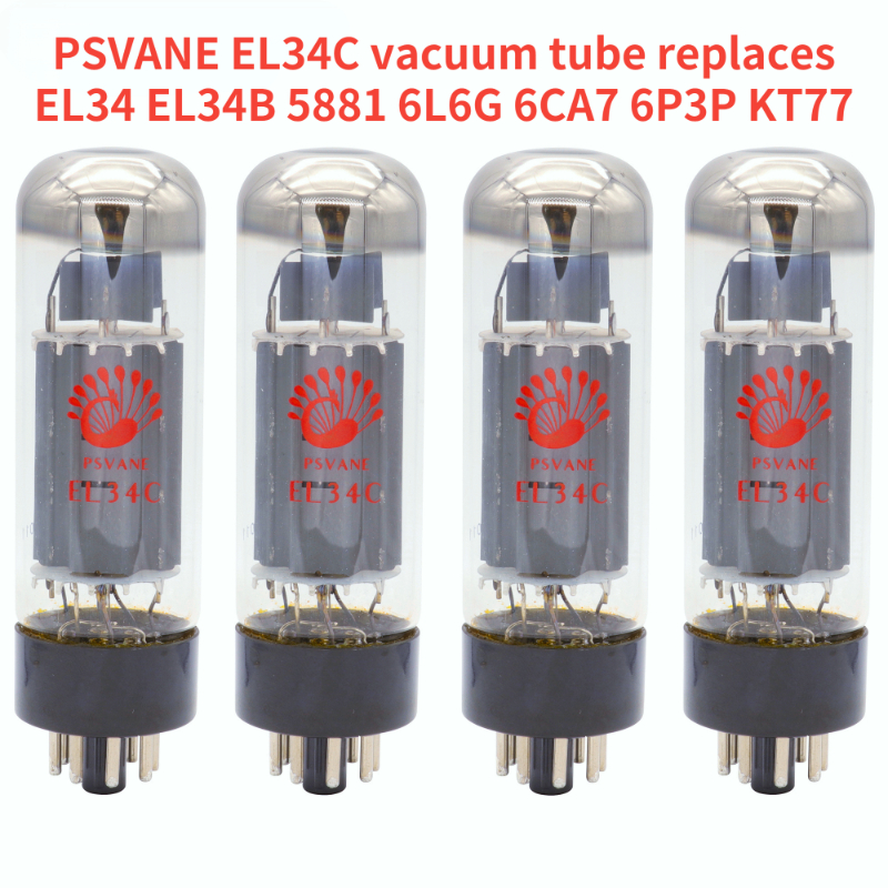 EL34C PSVANE VacuumTube Audio Valve Replaces 5881 6L6G 6CA7 KT77 EL34 Tube Amplifier HIFI Audio Amplifier Matched Quad