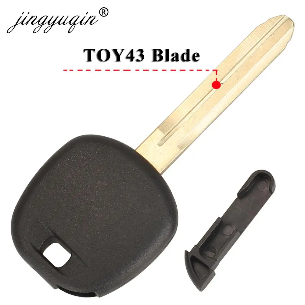 Replacement Key 10pcs/lot jingyuqin Case For Toyota Toyota Corolla Yaris Avensis Transponder Key Shell TOY48/TOY43 Blade No Chip smile