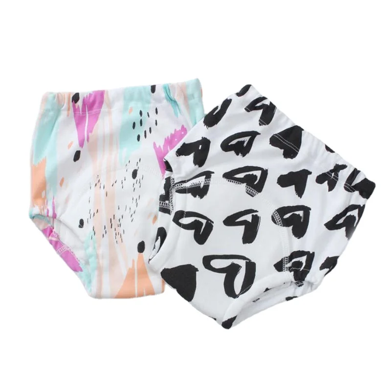 Waterproof Baby Reusable 20pcs Toilet Training Pants Children's Underwear Panties Cloth Diapers Diaper Panties Cloth smile