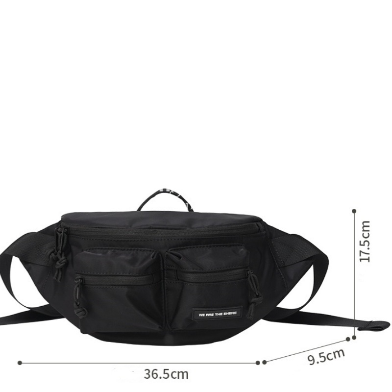 Designer men's high-end chest bag sports nylon fashionable and simple crossbody shoulder bag zipper classic retro handbag pocket money bag hobo c