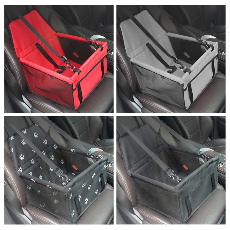 Pet Car Bed Carrier Safety Seat Bag Waterproof Basket Folding Hammock Carriers Bag For Cat Dogs Safety Travelling Mesh Bags Pad