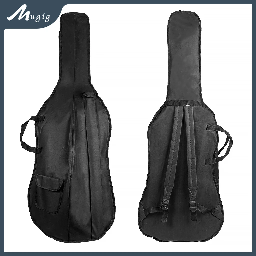 4/4 3/4 1/2 new 1/4 1/8 1/10 Size Cello Soft Gig Bag With Straps Solid Carry Handle Bow & 2025 Accessories Pocket For Acoustic Cellos