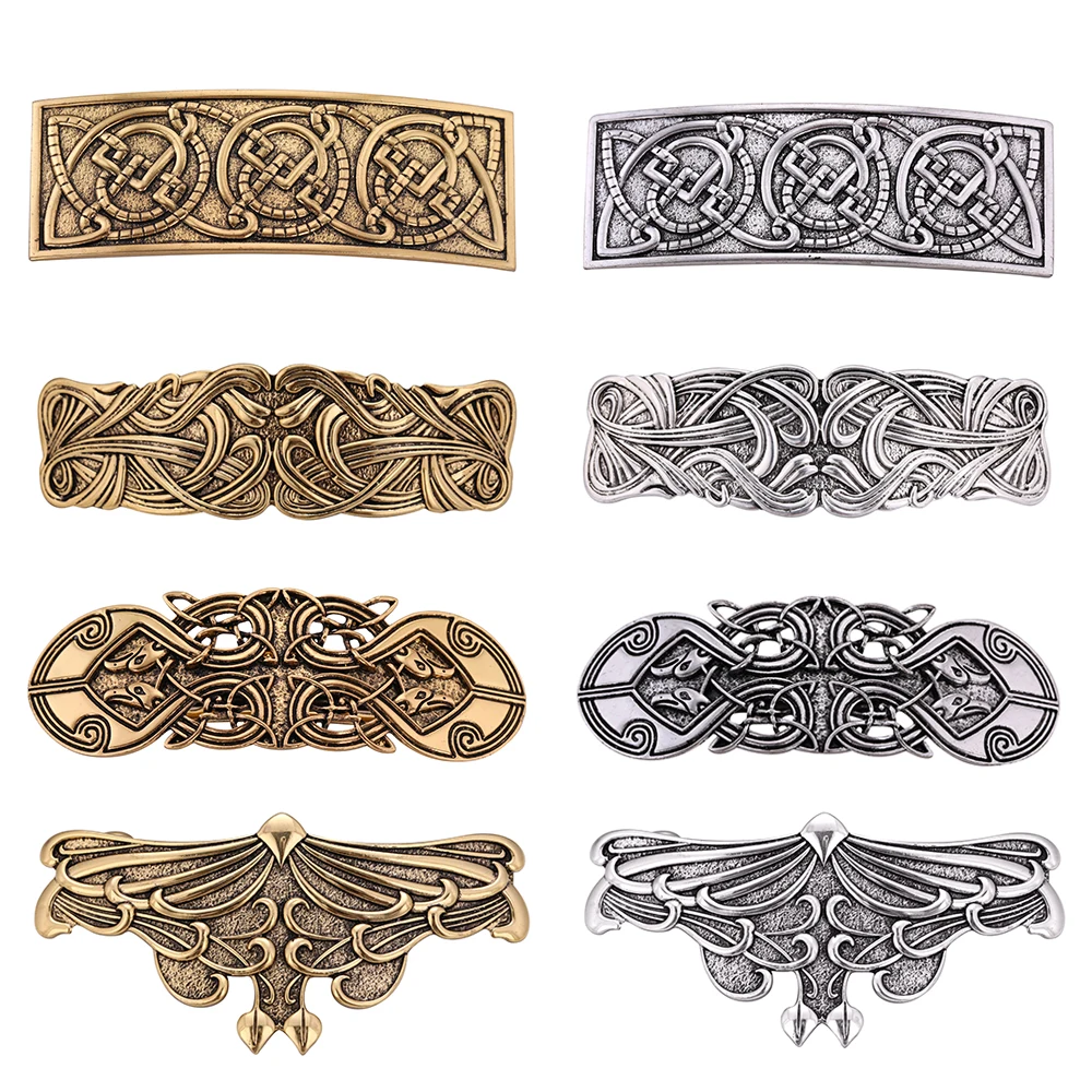 Vintage Celtics Dawapara Hairpin Knot Good Luck Amulet Witch Jewelry Hair Accessories Barrettes for Women Girls smile