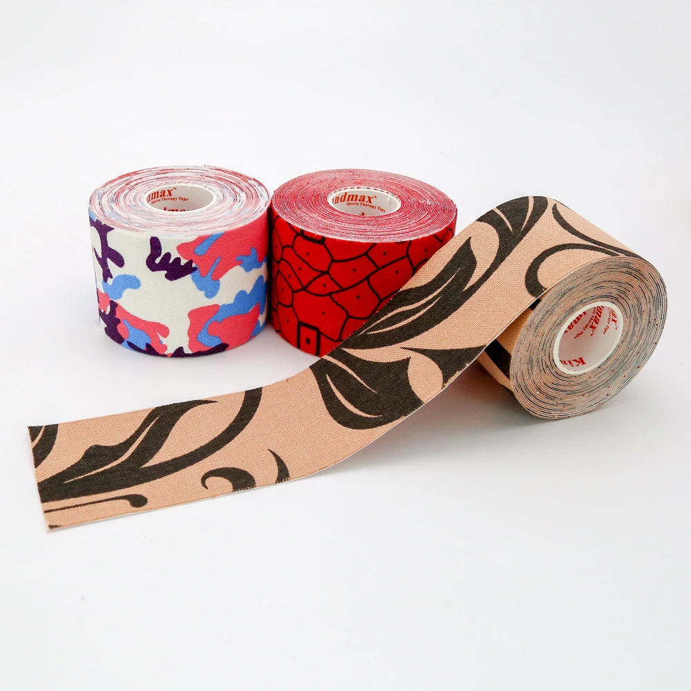 New Camouflage Kinesiology Kindmax Tape,Knee Pads for Sport Fiess,Athletic Recovery Elastic Bandage for Muscle Pain Relief smile