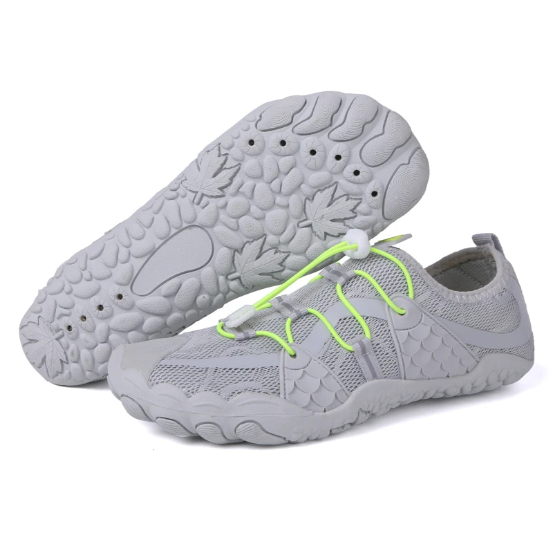 Aqua Shoes ddmysmile Breathable Men Beach Shoes Breathable Hiking Sport Wading Shoes Quick Dry River Sea Diving Swimming Barefoot Outdoor Smile