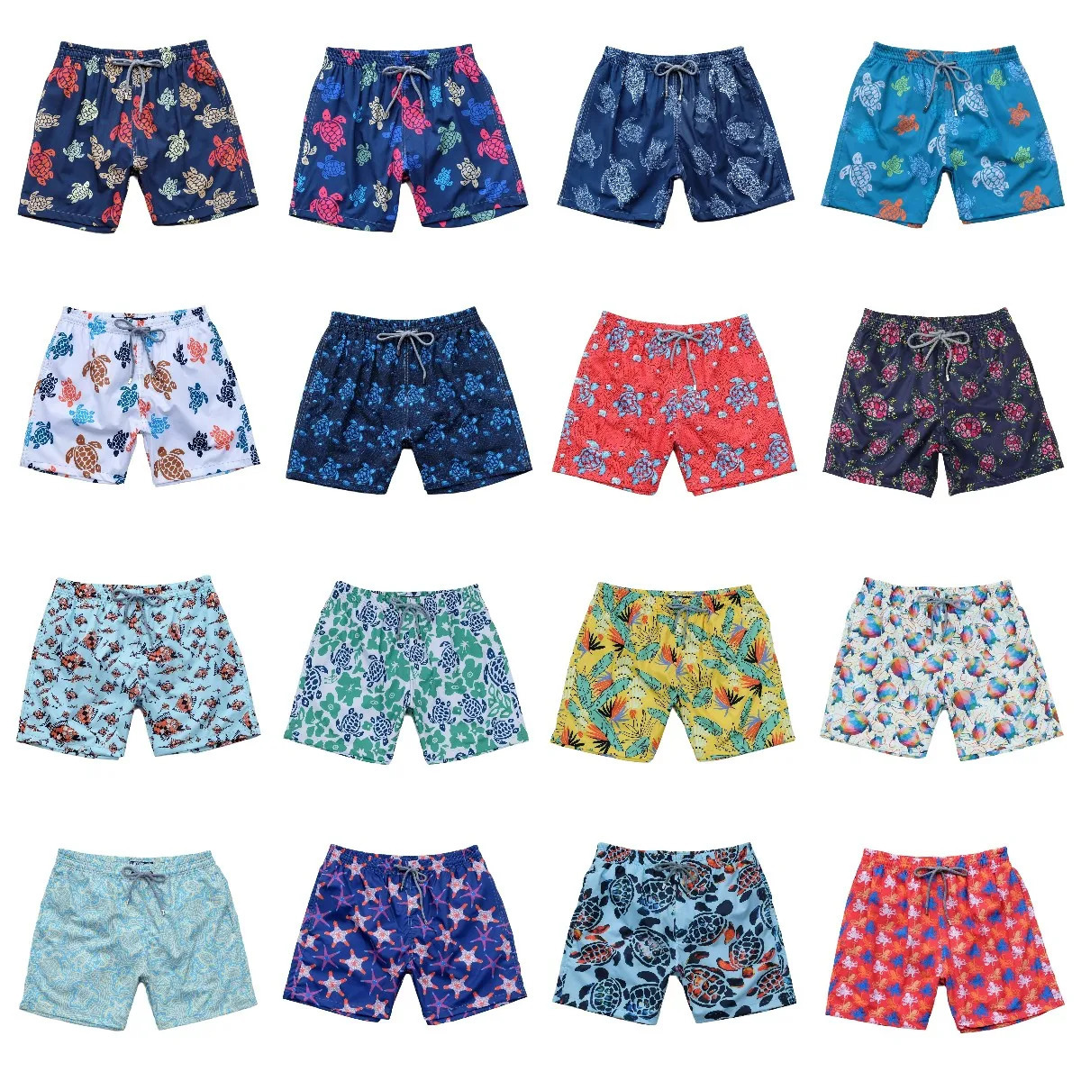 High Quality Turtle Swimming Shorts Mens Beach Swim Trunks With Triangular Inner Stretch Quick Drying Bermuda Boardshort 240518